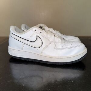 Nike Air Force 1 Low White Black FJ3484-102 Preschool Ps Size 3Y